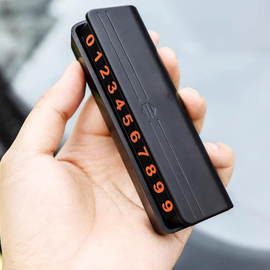 Temporary Car Parking Mobile Number Display with Magnetic Numbers Stickers (1Pc)