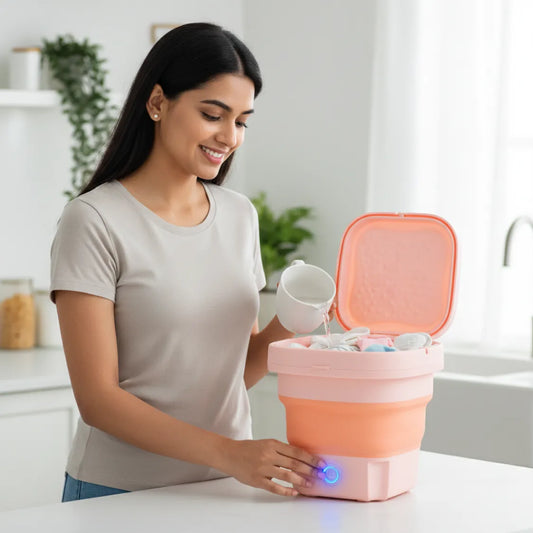 Portable Foldable Washing Machine - in-use lifestyle shot