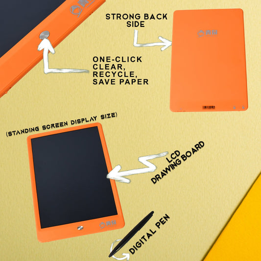 Portable LCD Writing Board Slate Drawing Record Notes Digital (1 pc / 25×15 Cm)