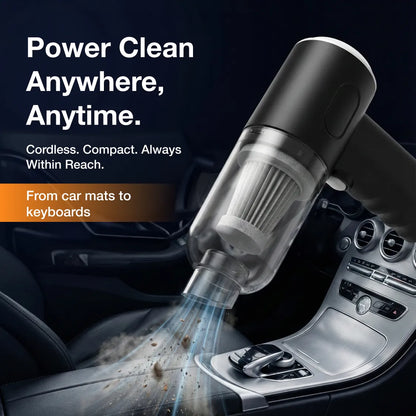  3 in 1 Mini Car Vacuum – Wireless, Rechargeable, Blower & - scale and size reference