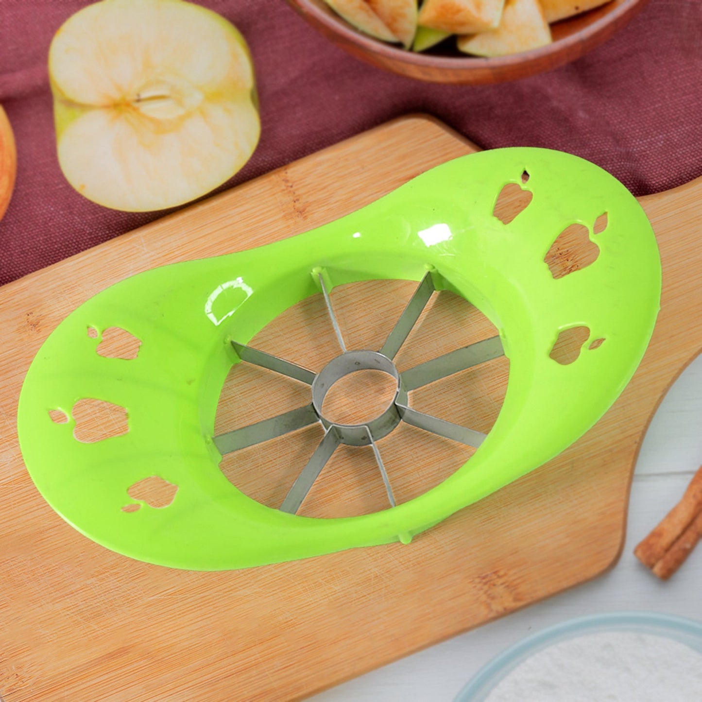 Multi-Purpose Fruit Slicer Apple Cutter with 8 Stainless Steel Blades (1 Pc)