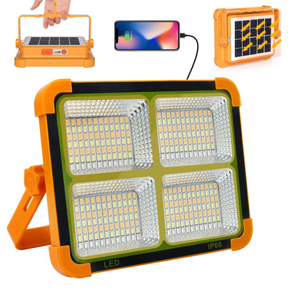  High-Brightness Solar LED Flood Light with Power Bank - main product shot