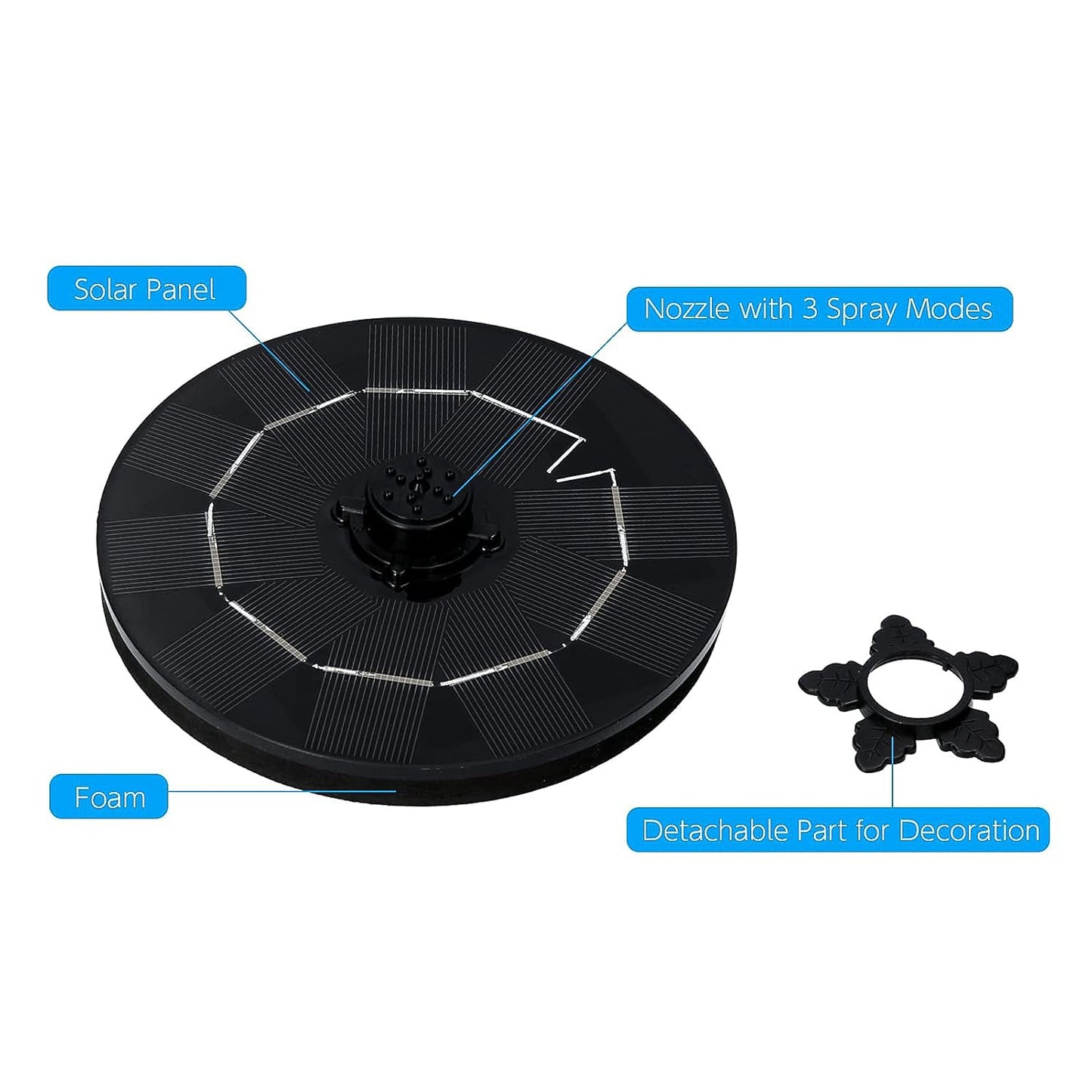 Flora Wave Floating Water Fountain