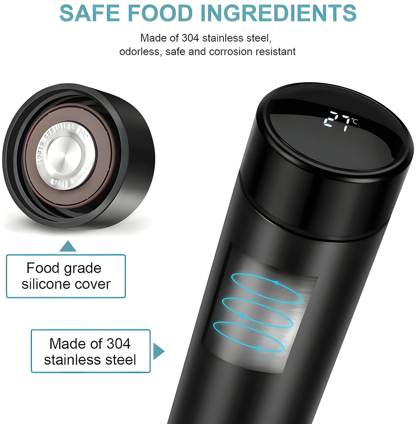  Vacuum Insulated Water Bottle LED - specs