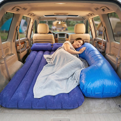 Car Air Mattress Lifestyle - Couple Relaxing in SUV