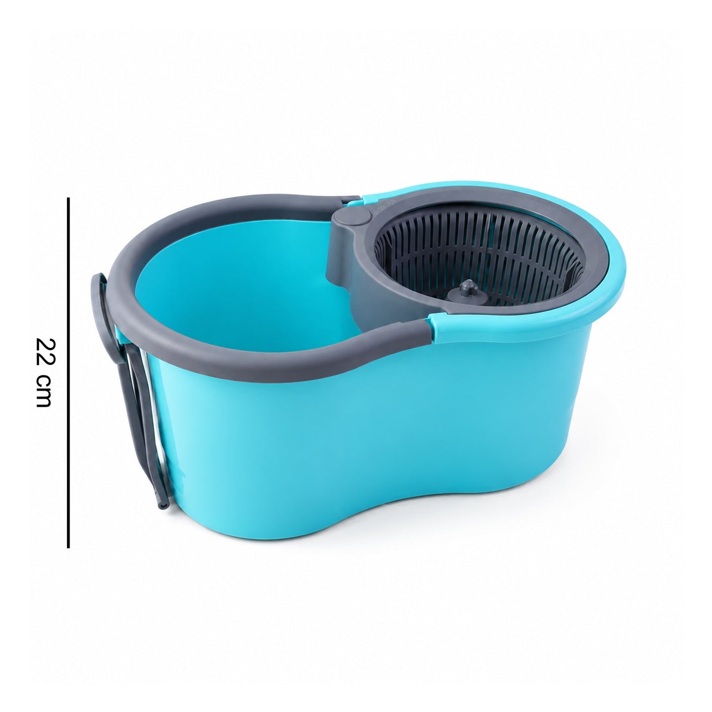 Plastic Spin Mop Set with Bucket - Size Diagram