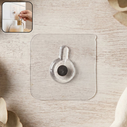 Transparent Magnetic Self-Adhesive Wall Hook