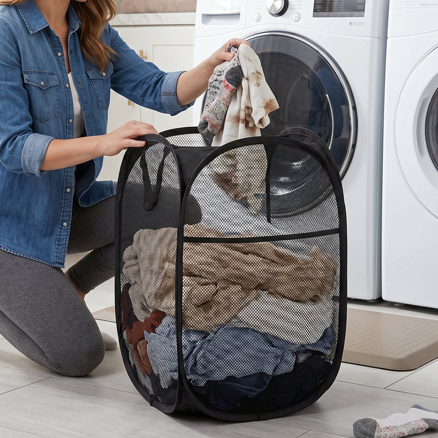portable bedroom laundry bag