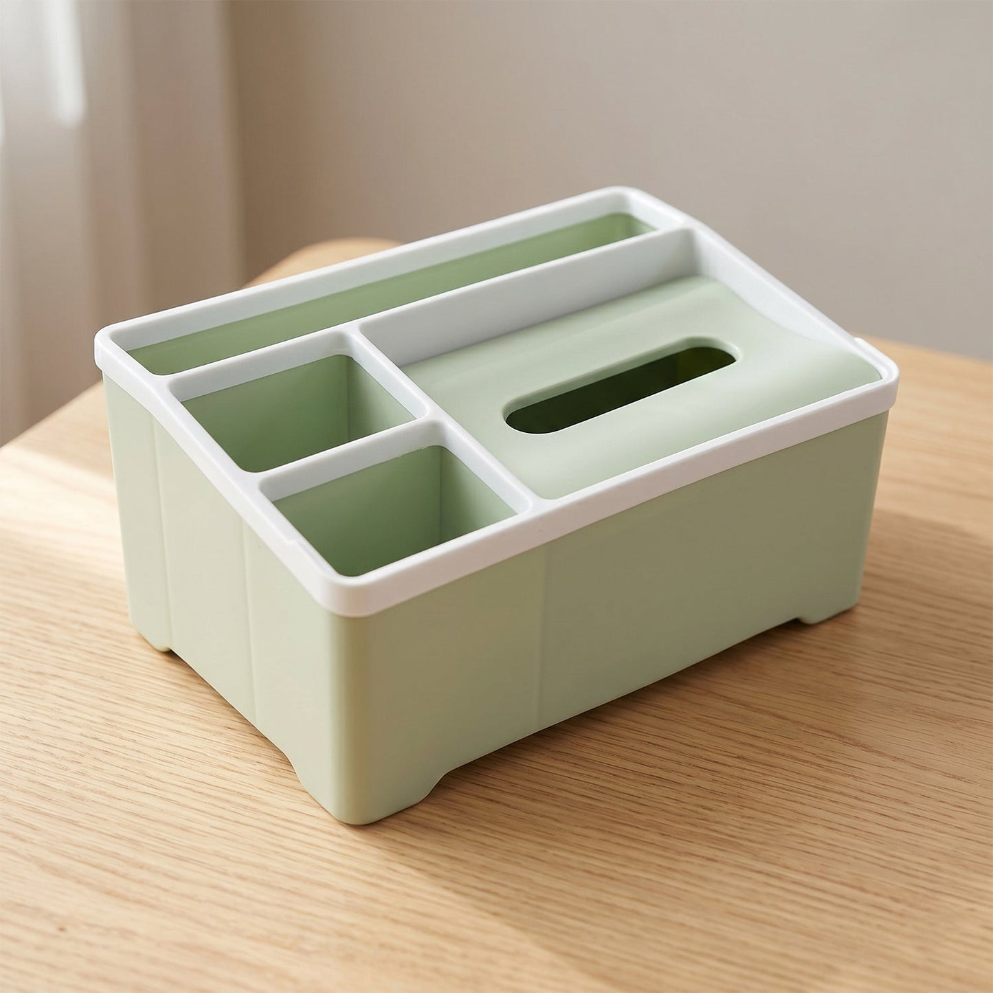 Multipurpose Plastic Storage Organizer Box with Compartments (1 Pc)
