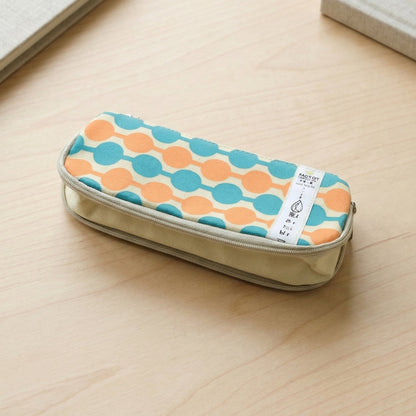 Stylish Multi-Color Geometric Printed Pencil Pouch (1 Pc)