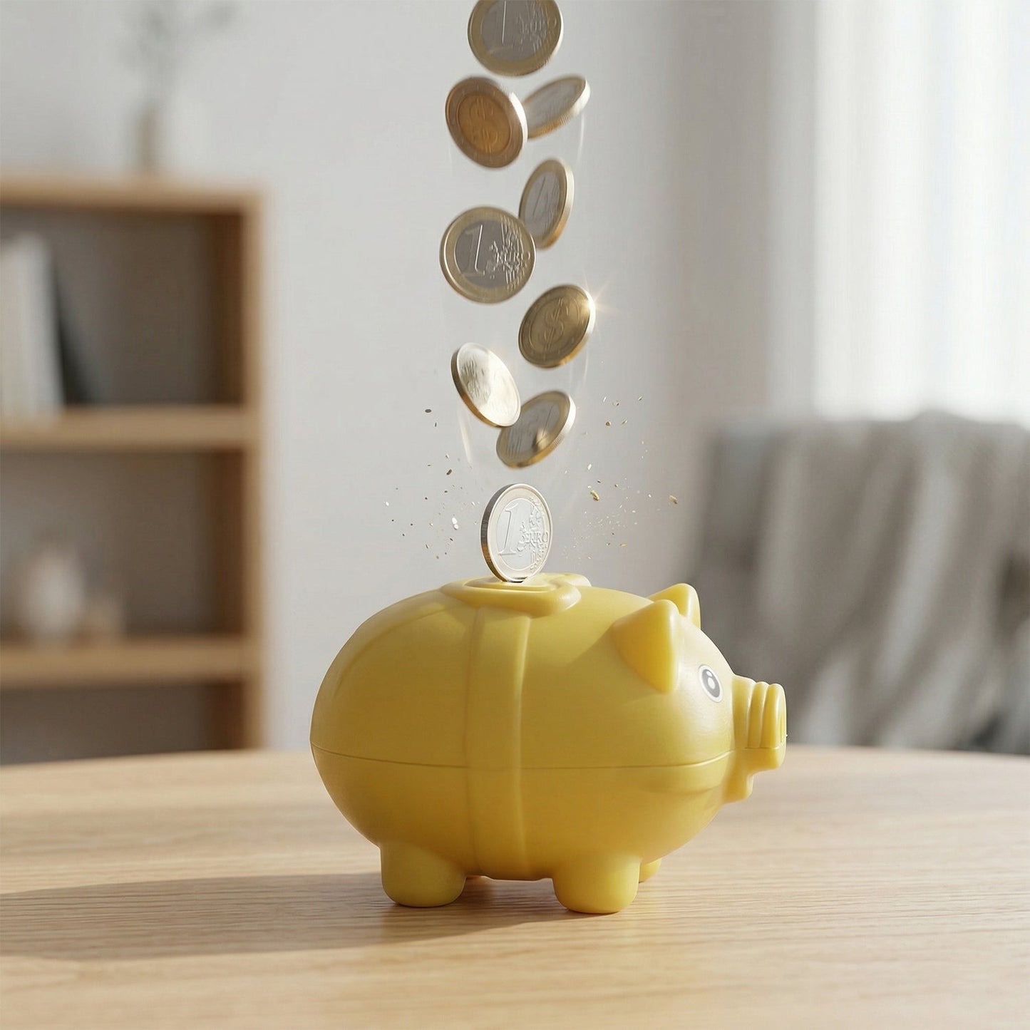 Small Piggy Money Bank Coin Saving Box (1 Pc)